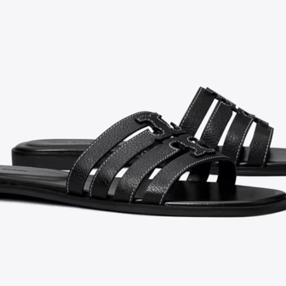 Tory Burch: Ines Cage Slide - Black (Sz 6) - Picture 3 of 9